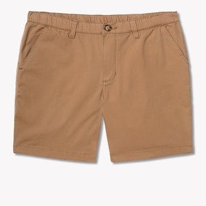 Chubbies - dark khaki flat front shorts, size 36